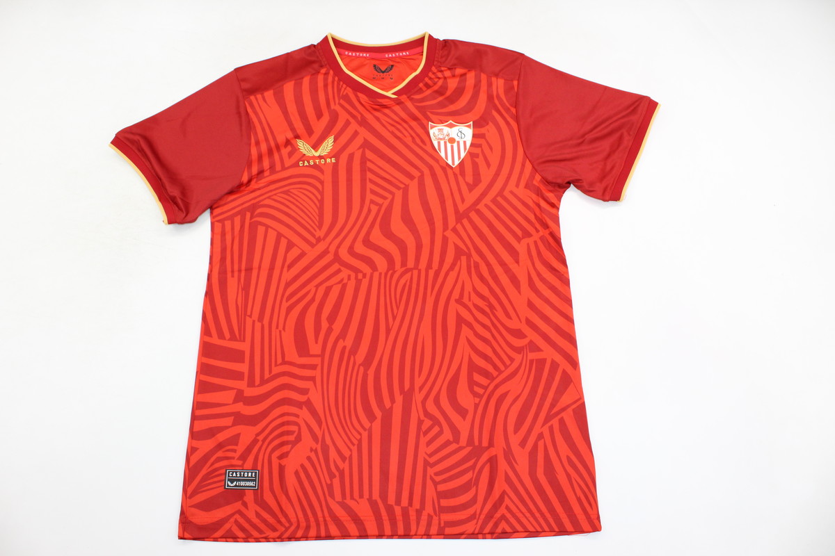 AAA Quality Sevilla 23/24 Away Red Soccer Jersey